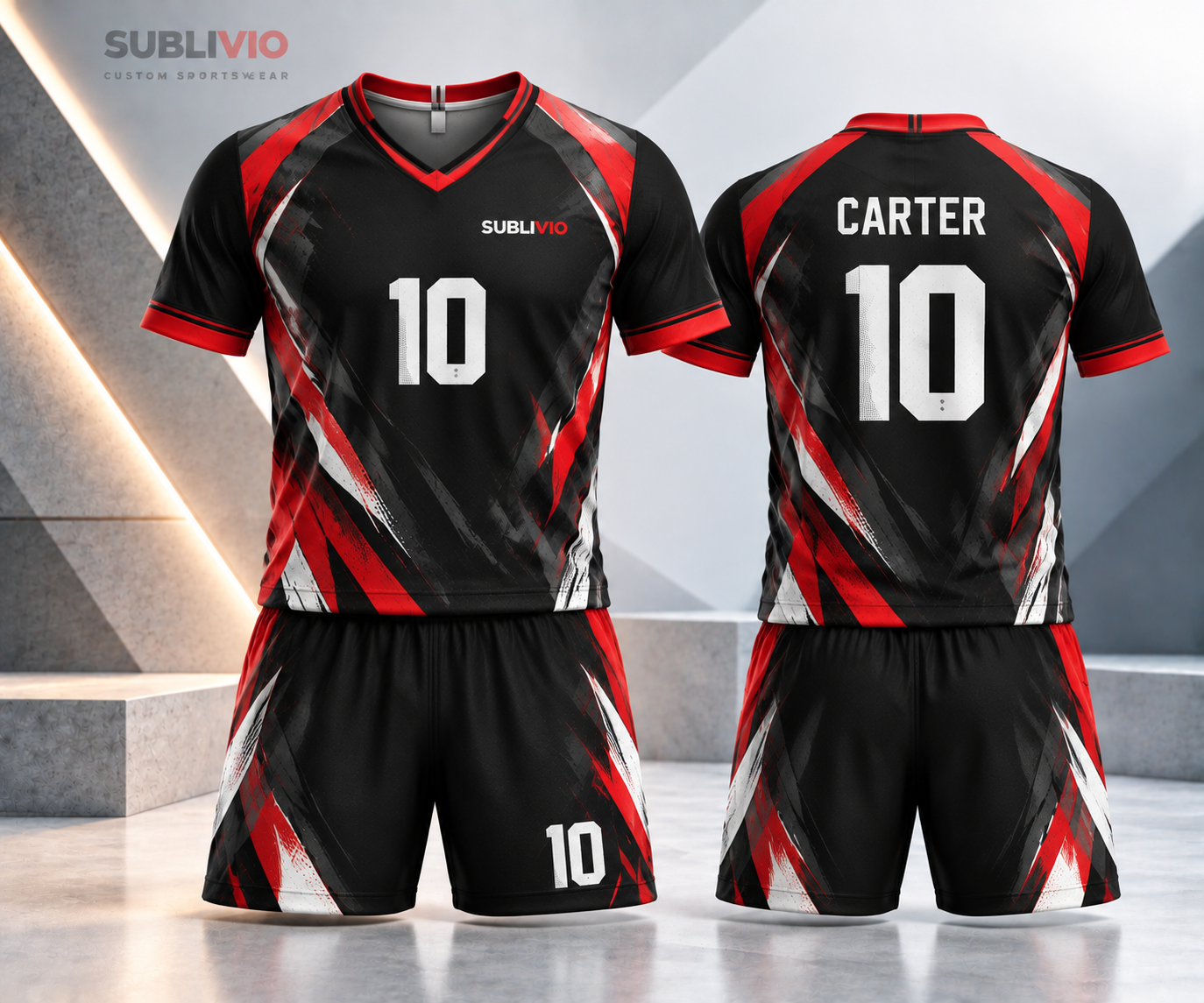 Custom soccer uniform portfolio example