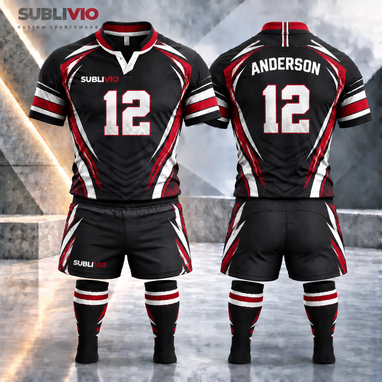 Custom rugby jersey portfolio example